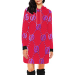 GOODIE RADDISH All Over Print Hoodie Mini Dress