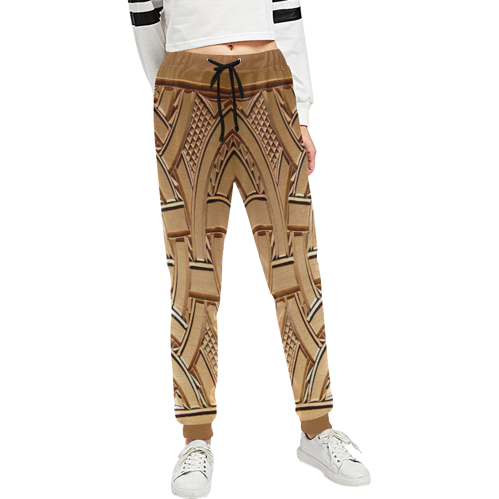 TEMBE ART WOOD Women's All Over Print Sweatpants