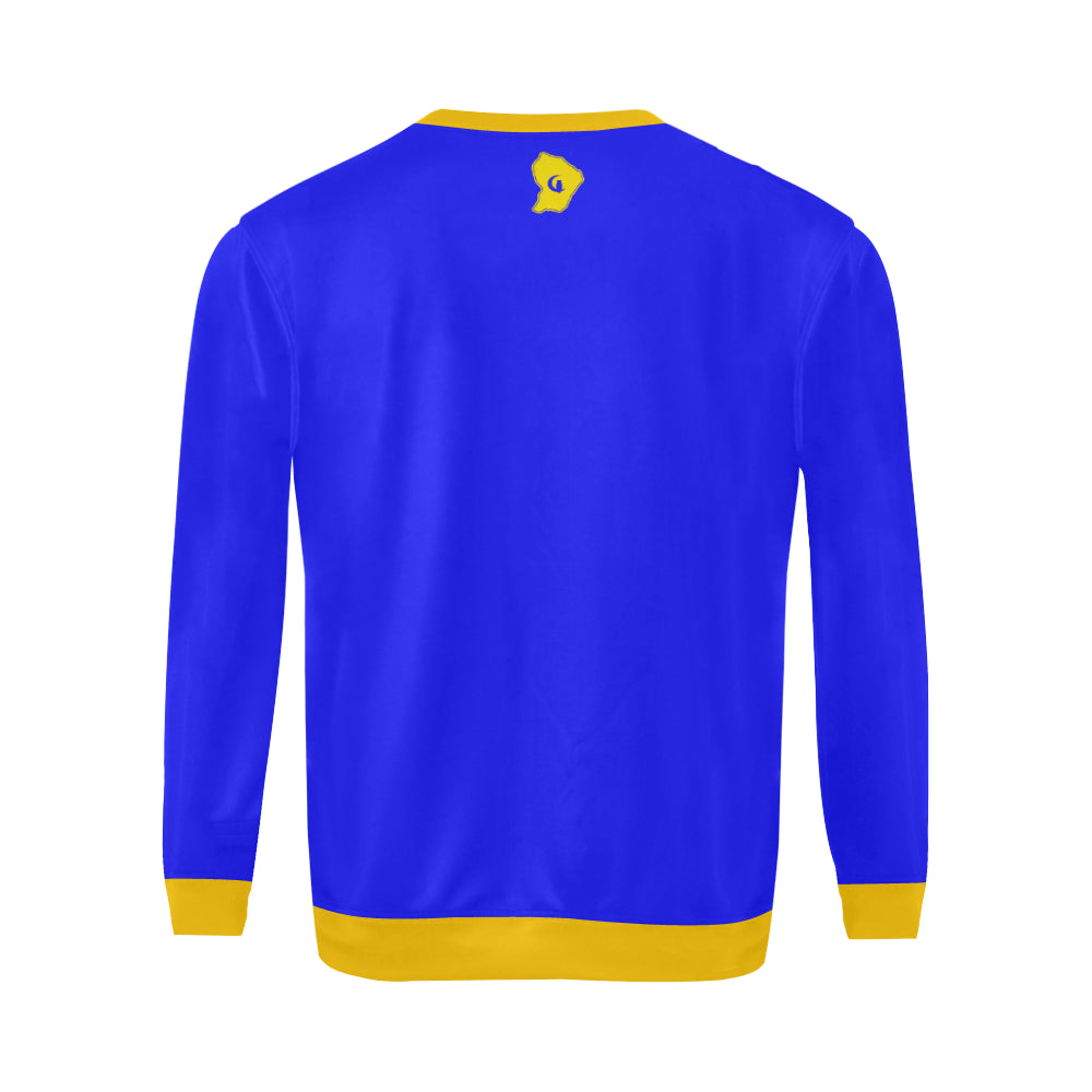 LA CRENSHAW SIMPLE Y STROKE All Over Print Crewneck Sweatshirt for Men (Model H18)