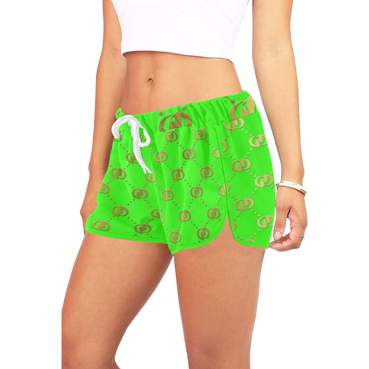 EXCELLENCE SKUNKGLD Women's All Over Print Relaxed Shorts