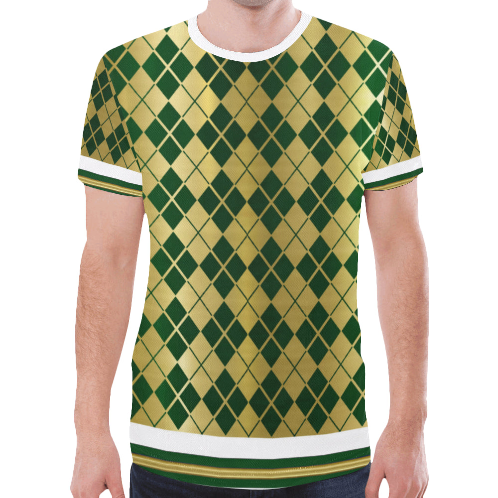 ARLEQUIN GREEN New All Over Print T-shirt for Men
