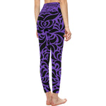 GORGEOUS PURPLE All Over Print High-Waisted Leggings