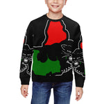 BLACK PANTHER RBG All Over Print Crewneck Sweatshirt for Kids