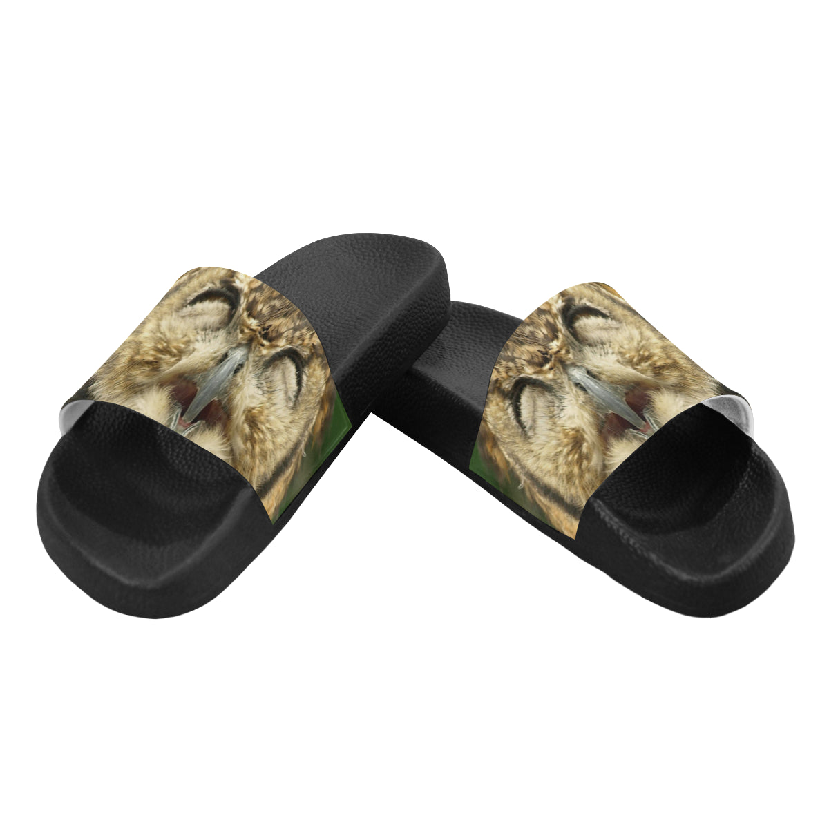 FUNNY OWL Men's Slide Sandals (Model 057)