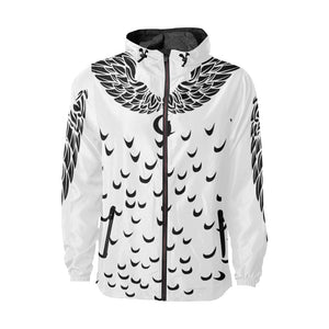 LCC WINGZ WHITE All Over Print Windbreaker for Unisex