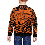 GORGIOUS LEAF ORANGE All Over Print Crewneck Sweatshirt for Kids (Model H29)