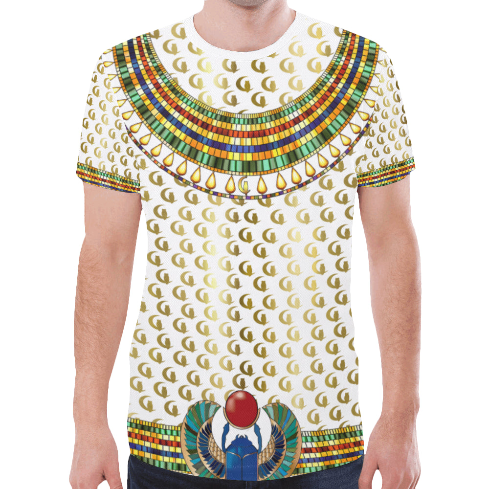 MEDJAY LCC WHITE New All Over Print T-shirt for Men