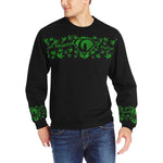 SUPER DANK BLC Men's Rib Cuff Crew Neck Sweatshirt