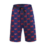 EXCELLENCE BLURED Men's All Over Print Casual Shorts