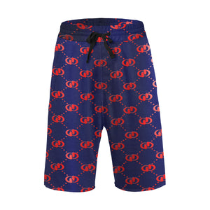 EXCELLENCE BLURED Men's All Over Print Casual Shorts