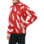 FEATHER RED Unisex All Over Print Windbreaker