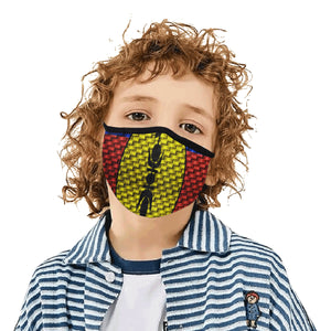 NOUVELLE CALEDONIE FLAG Mouth Mask in One Piece (2 Filters Included)