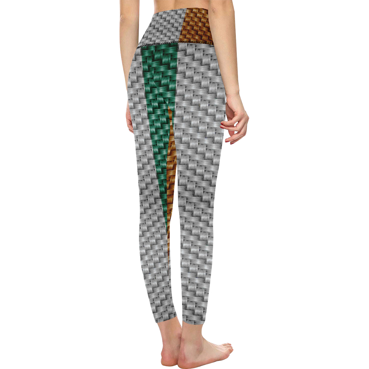 COTE D'IVOIRE FLAG All Over Print High-Waisted Leggings