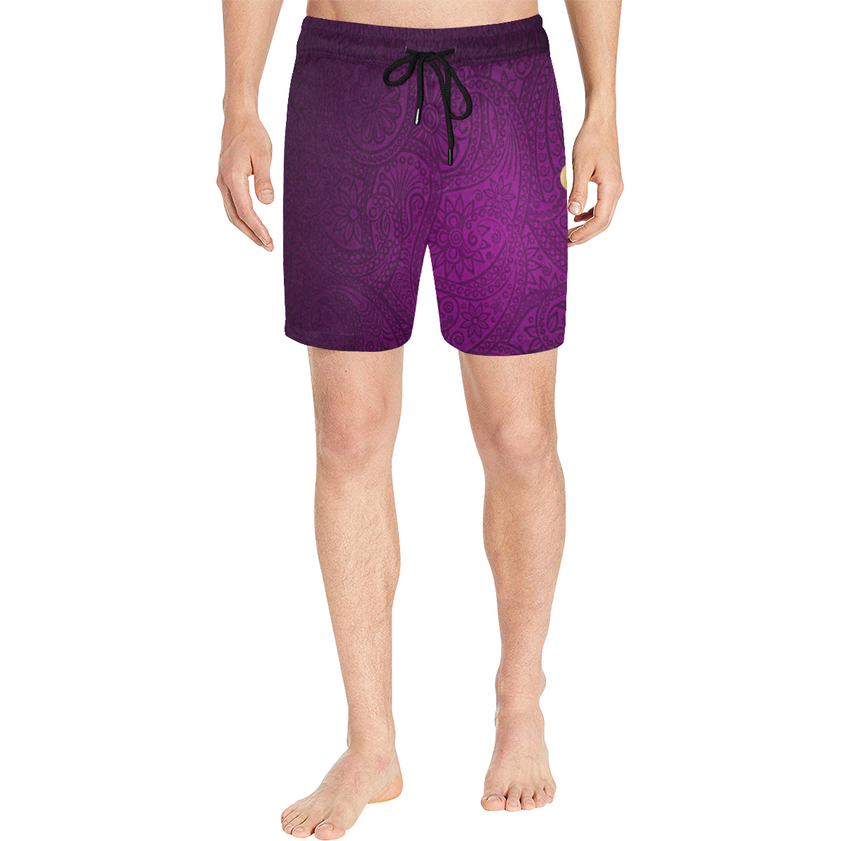 LUXURY PRPLE GANG Men's Mid-Length Swim Shorts (Model L39)