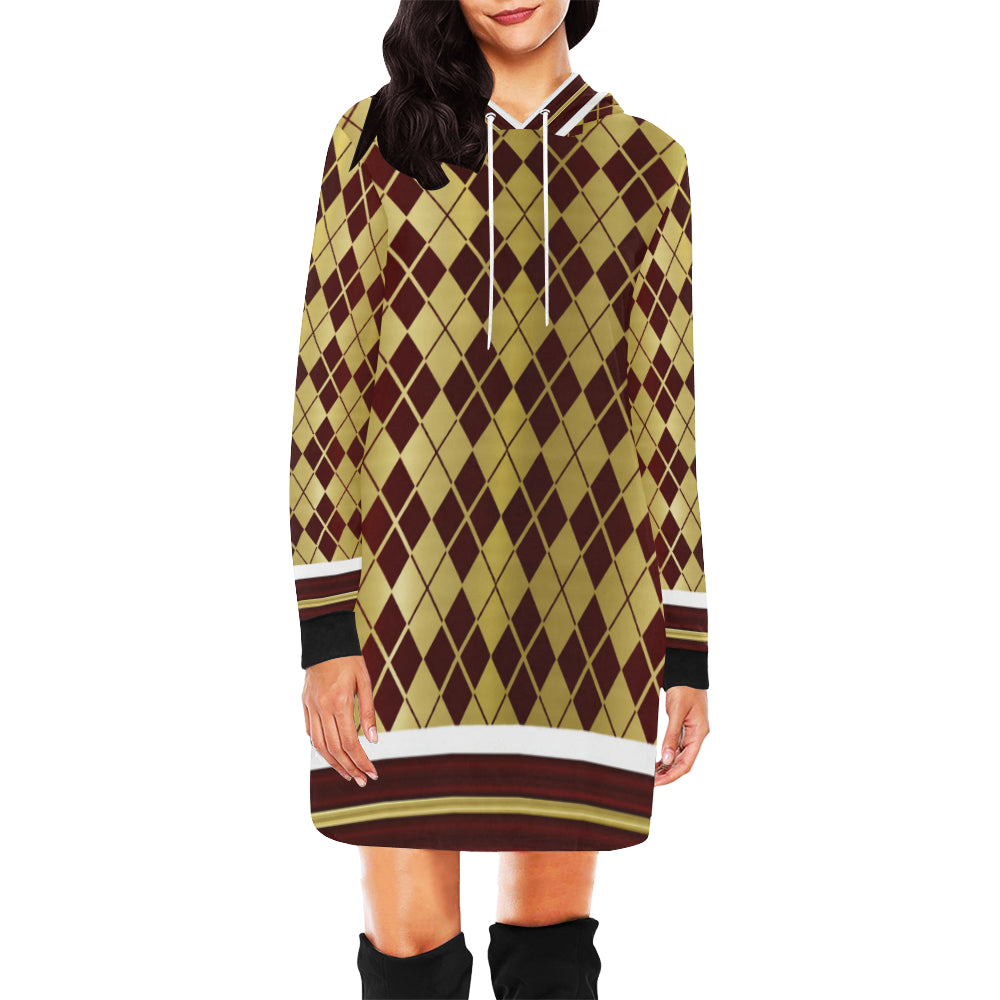 ARLEQUIN BRDX All Over Print Hoodie Mini Dress