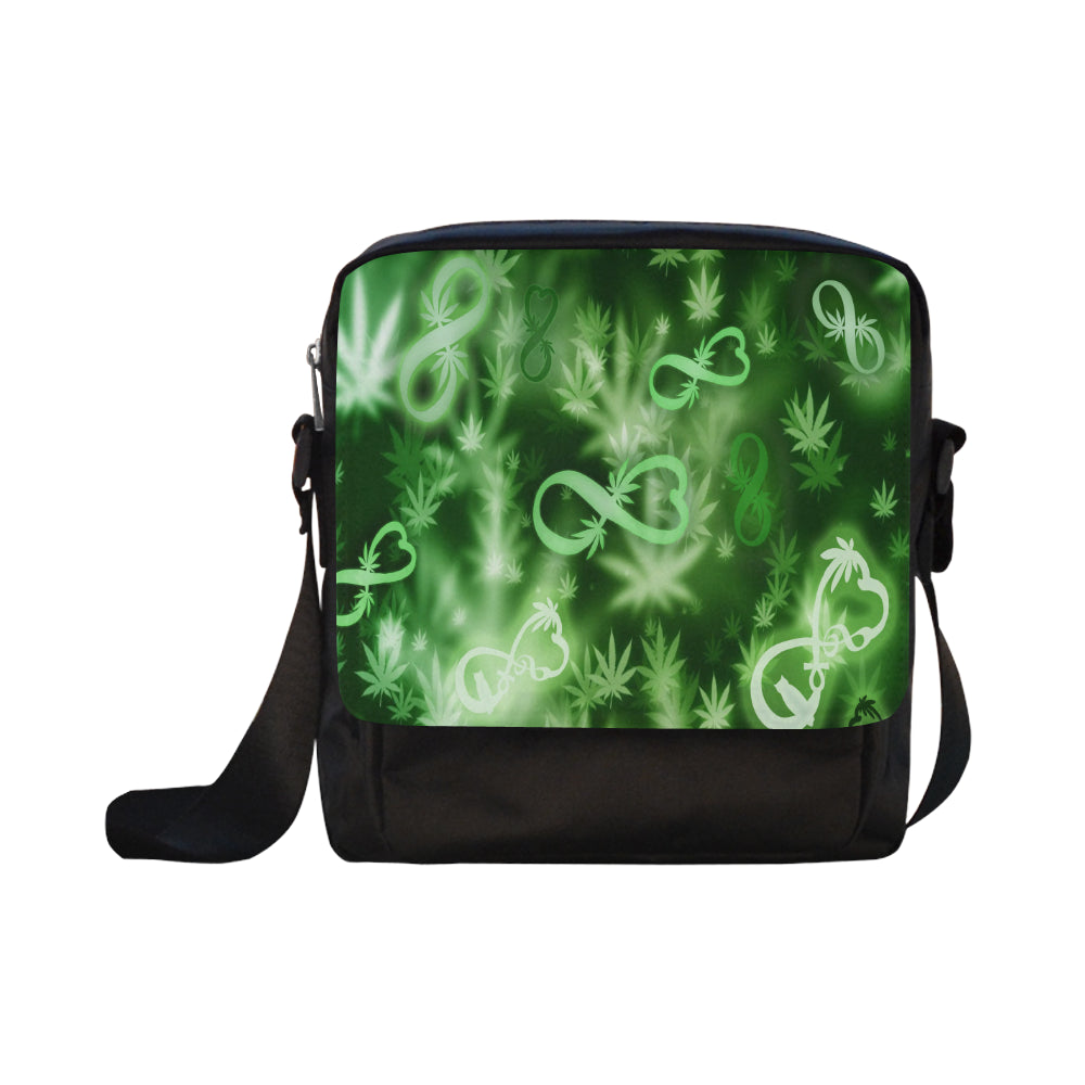 INFINITY GREEN COSMOS Crossbody Nylon Bags (Model 1633)