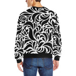GORGIOUS LEAF Men's Rib Cuff Crew Neck Sweatshirt