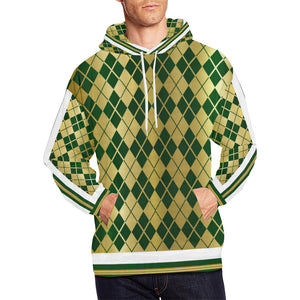 CROSSED GREEN SIDE 1 All Over Print Hoodie for Men (USA Size)