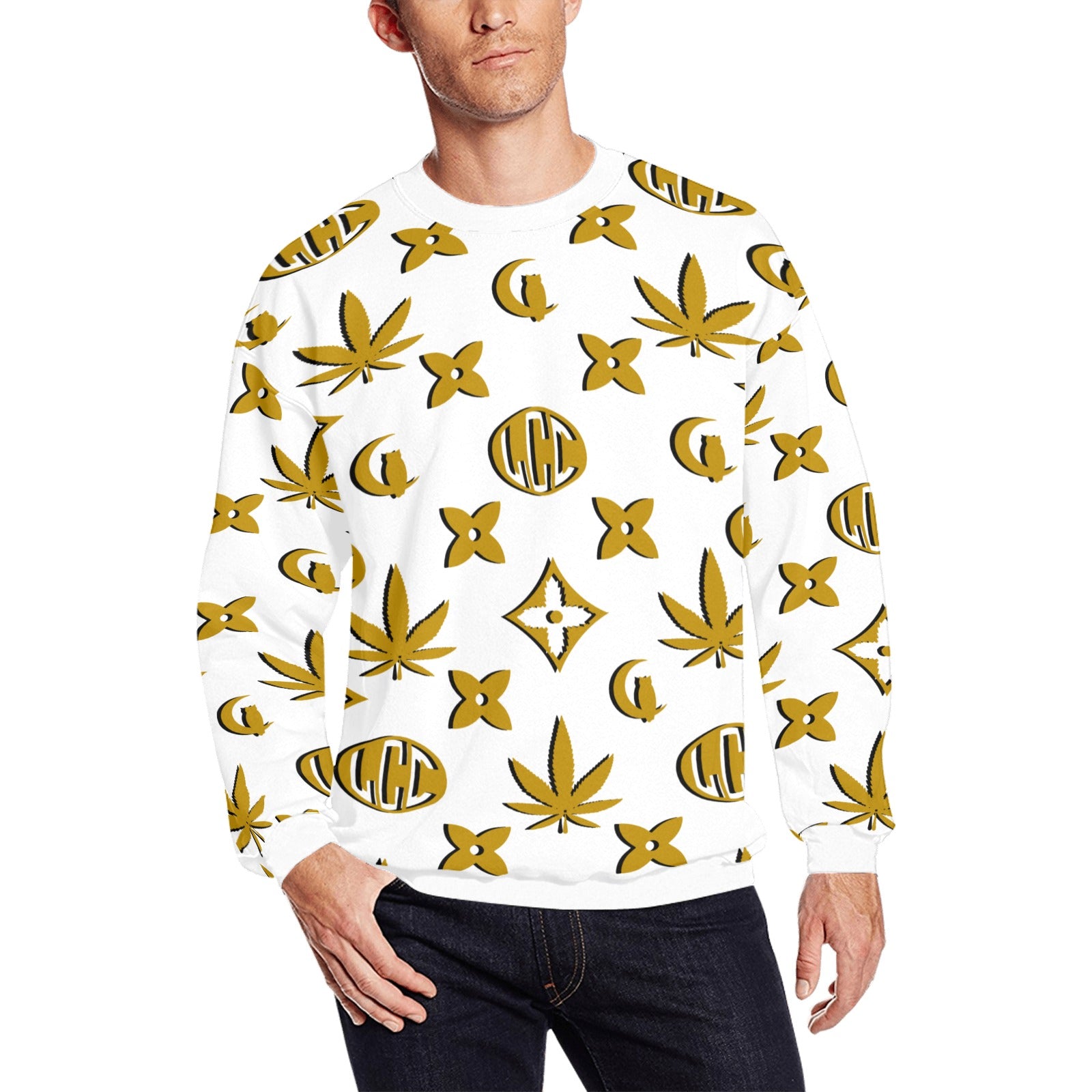 LCC WEEDY COLORS Crewneck Sweatshirt for Men