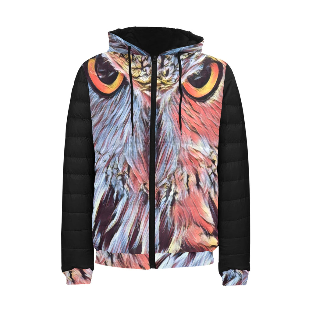 WISE OWL Men's Padded Hooded Jacket