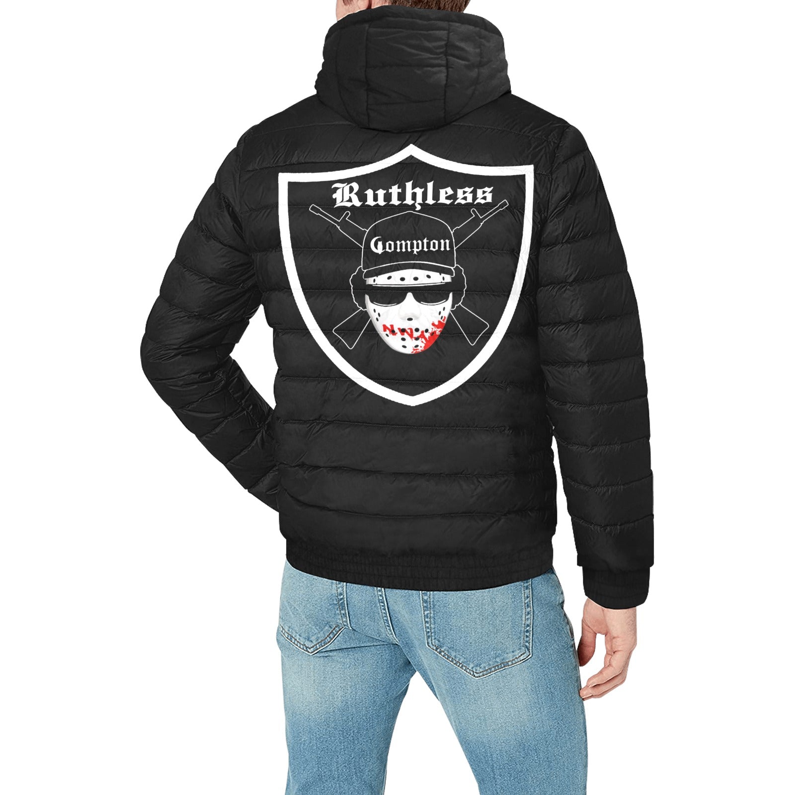 EAZY-E RUTHLESS Men's Padded Hooded Jacket