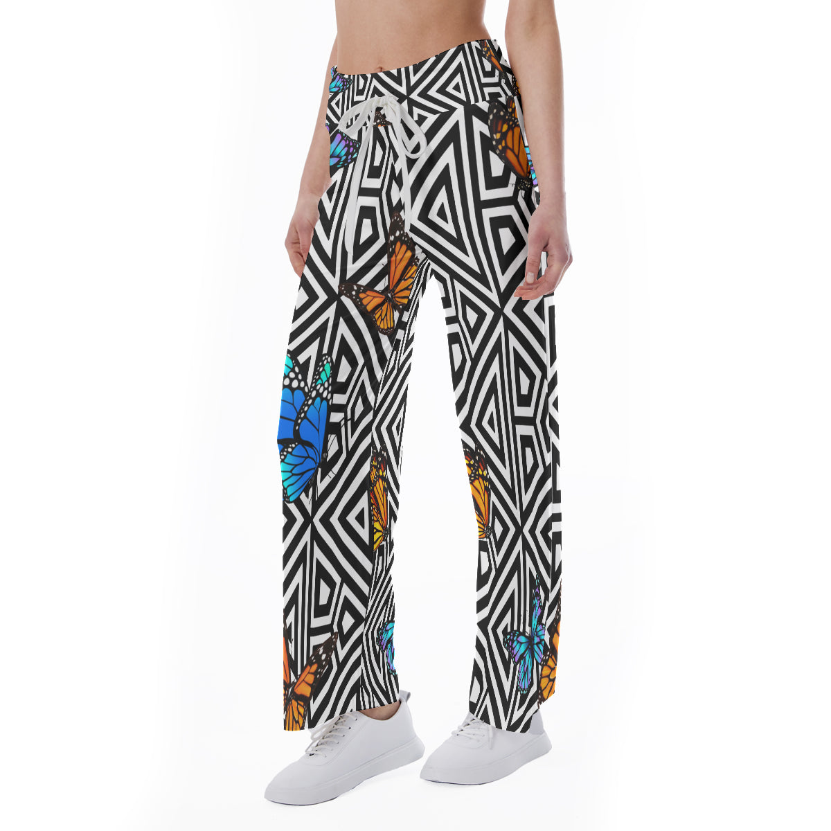 BUTTERFLY Women's High-waisted Trousers