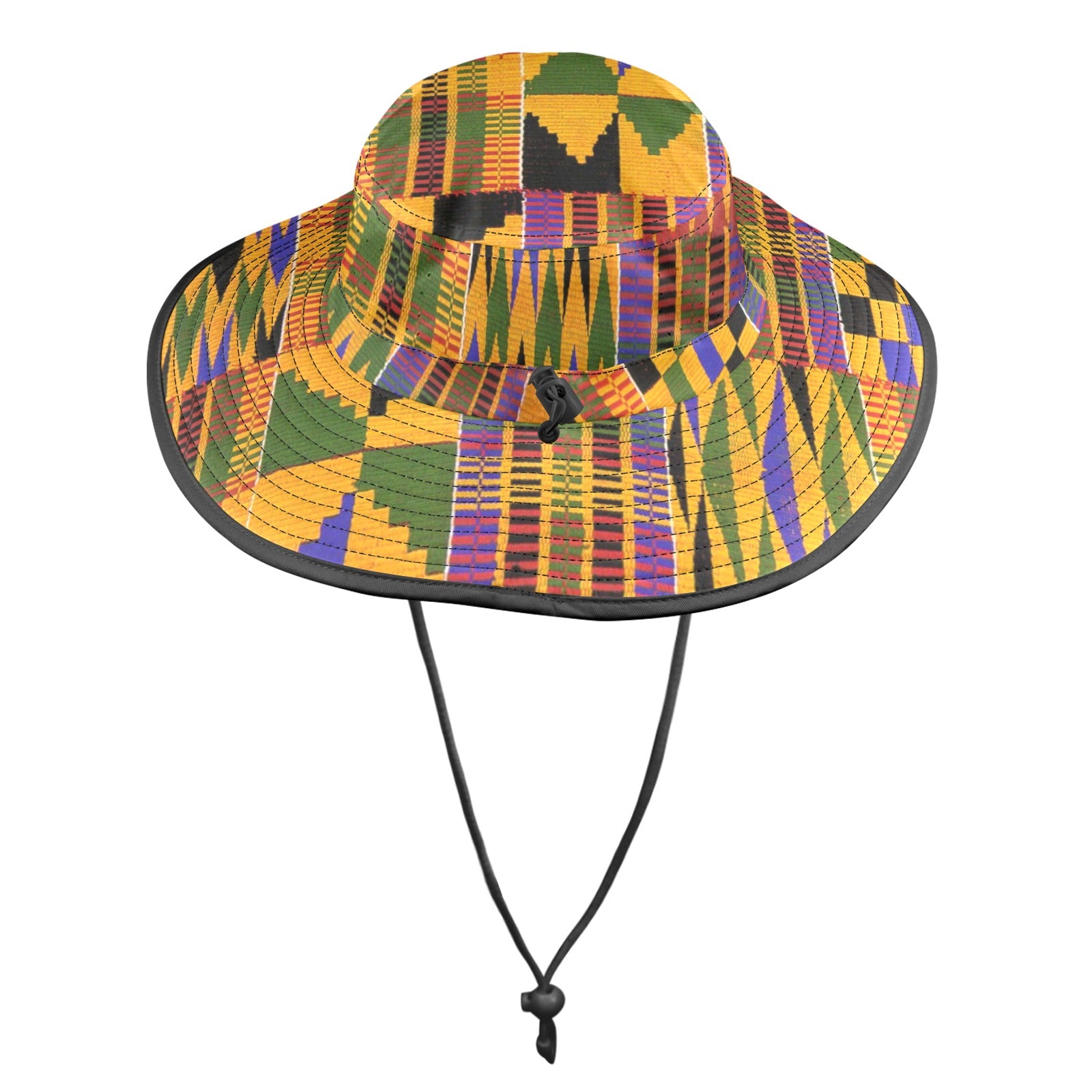 KENTE FULLY Wide Brim Bucket Hat