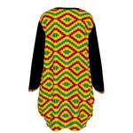 KENTE FRACTAL  Women's Loose Crew Neck shirt