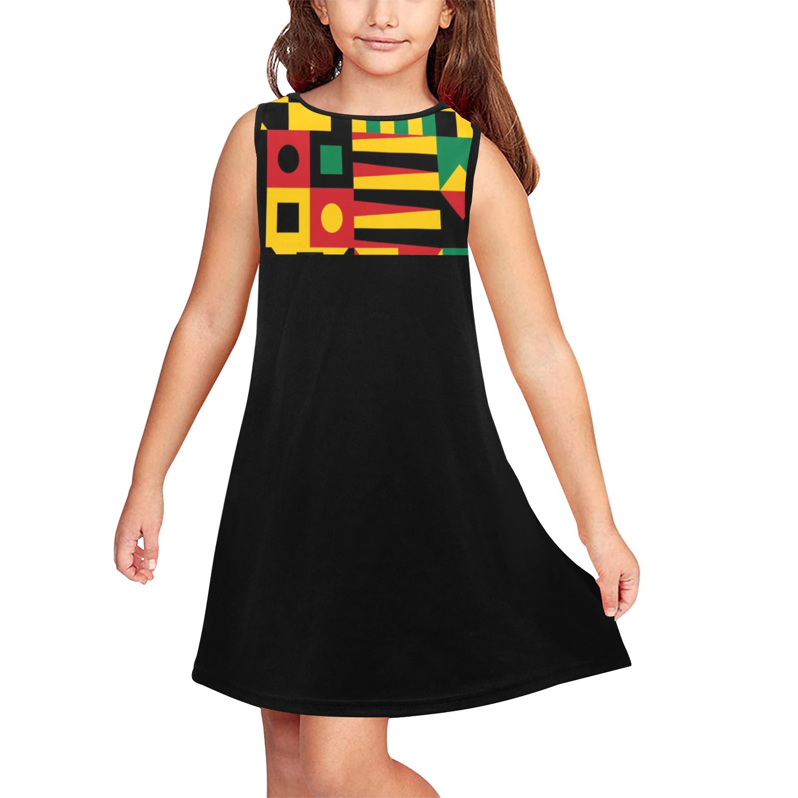 KENTE BUTAN Girls' Sleeveless Dress