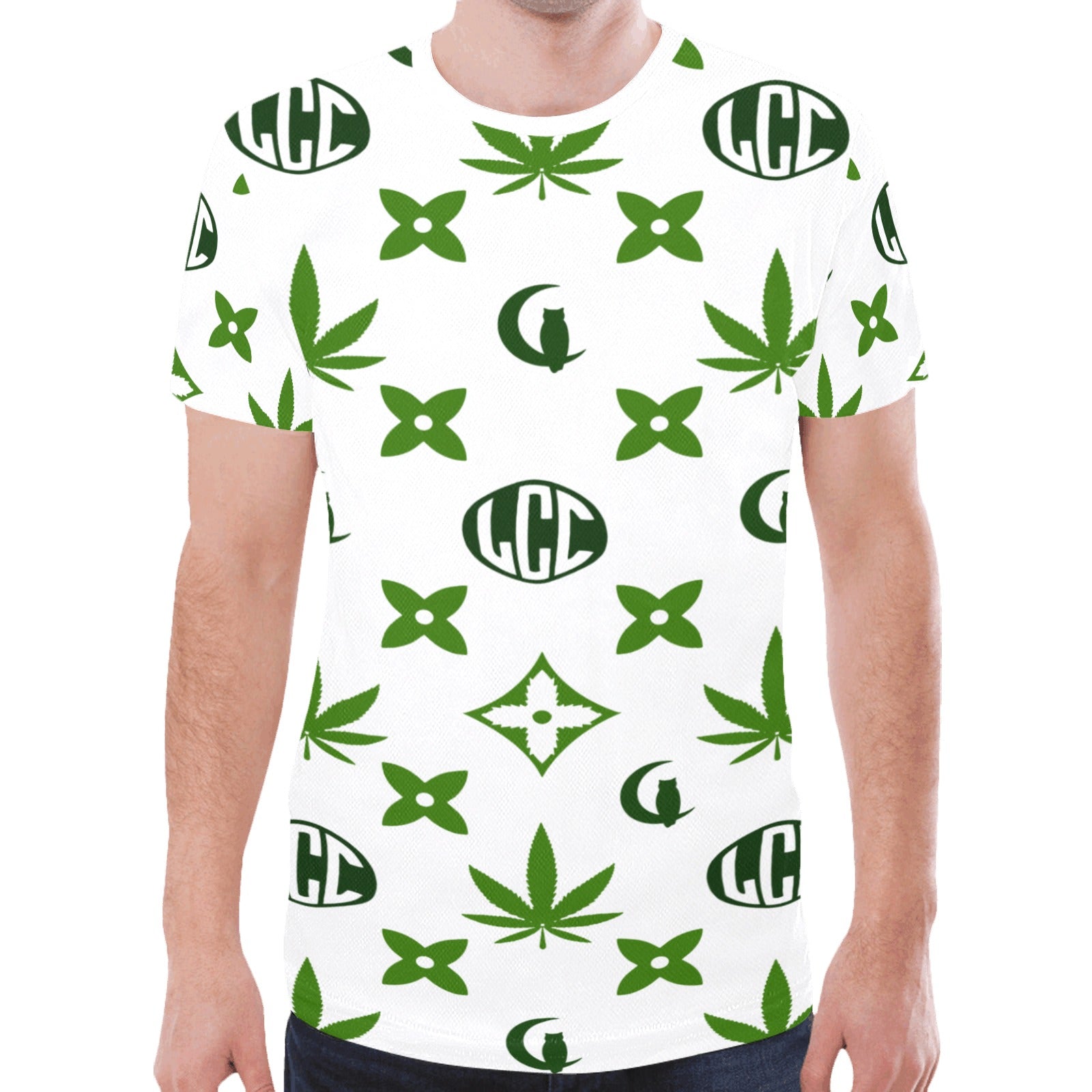 LCC WEEDY COLORS New All Over Print T-shirt for Men