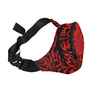 GORGIOUS LEAF RED Fanny Pack/Small (Model 1677)