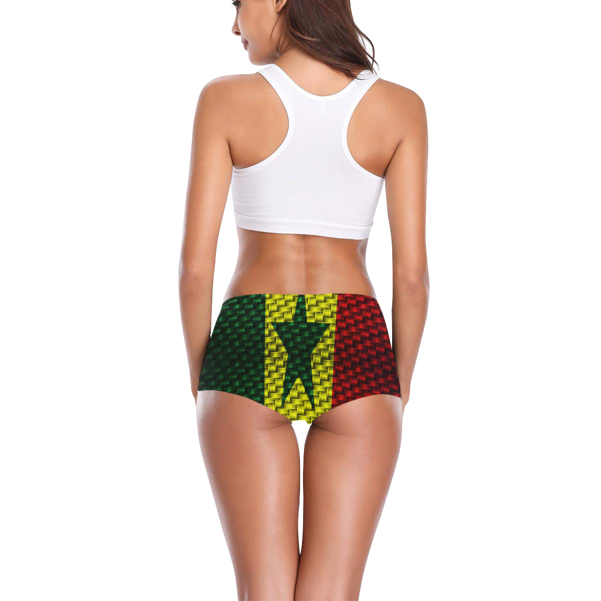 SENEGAL FLAG Women's All Over Print Boyshort Panties (Model L31)