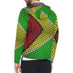 GUYANA FLAG All Over Print Windbreaker for Unisex