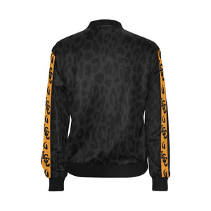 JAGUAR SKIN LCC All Over Print Bomber Jacket for Women