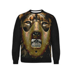 LION GANG Men's Rib Cuff Crew Neck Sweatshirt