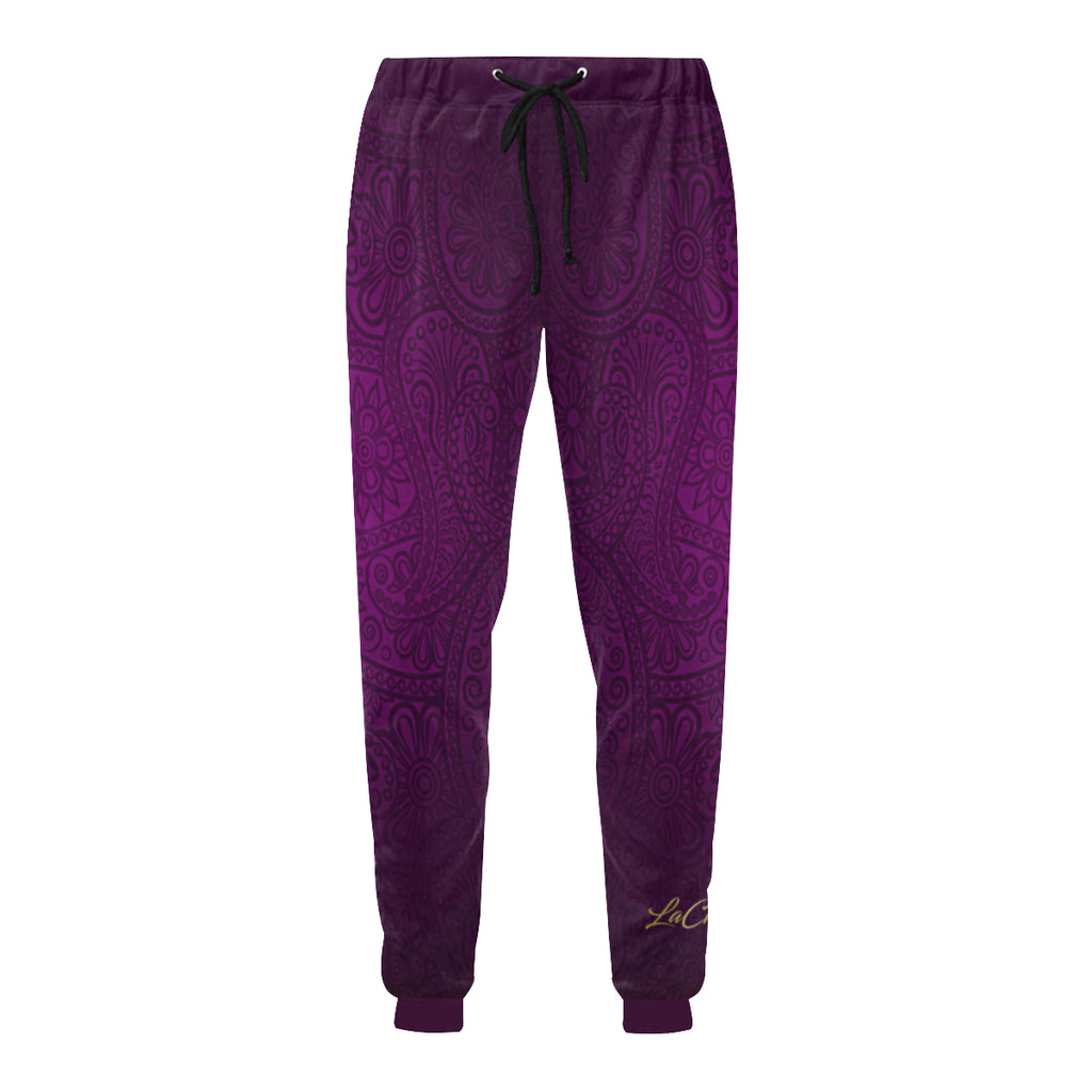 LUXURY GANG PURPLE Men's All Over Print Sweatpants (Model L11)