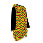 KENTE FRACTAL  Women's Loose Crew Neck shirt