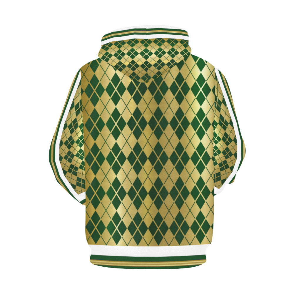 CROSSED GREEN SIDE 1 All Over Print Hoodie for Men (USA Size)