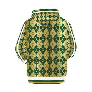 CROSSED GREEN SIDE 1 All Over Print Hoodie for Men (USA Size)
