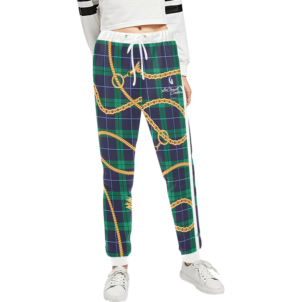 PLAID IN GOLD Unisex All Over Print Sweatpants
