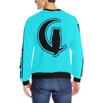 BLACC BORDER TRQSE Men's Rib Cuff Crew Neck Sweatshirt