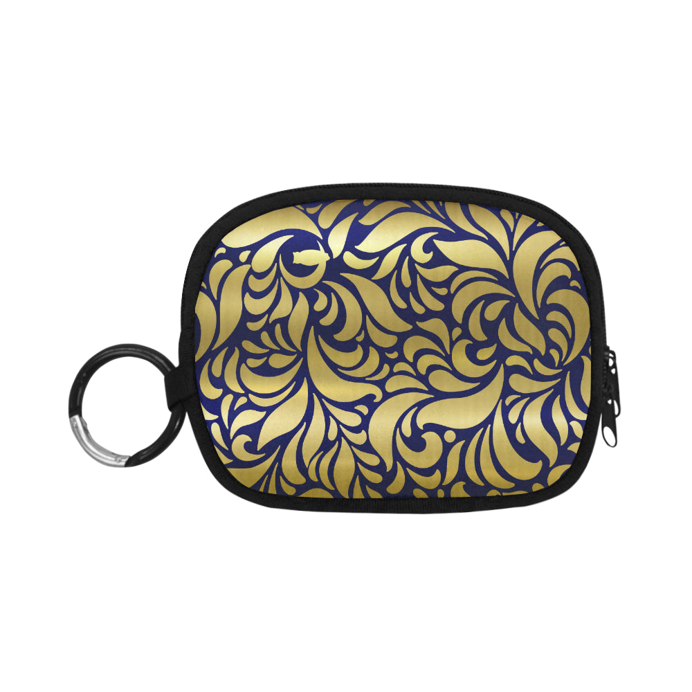 GORGIOUS BLUE LEAF Coin Purse (Model 1605)