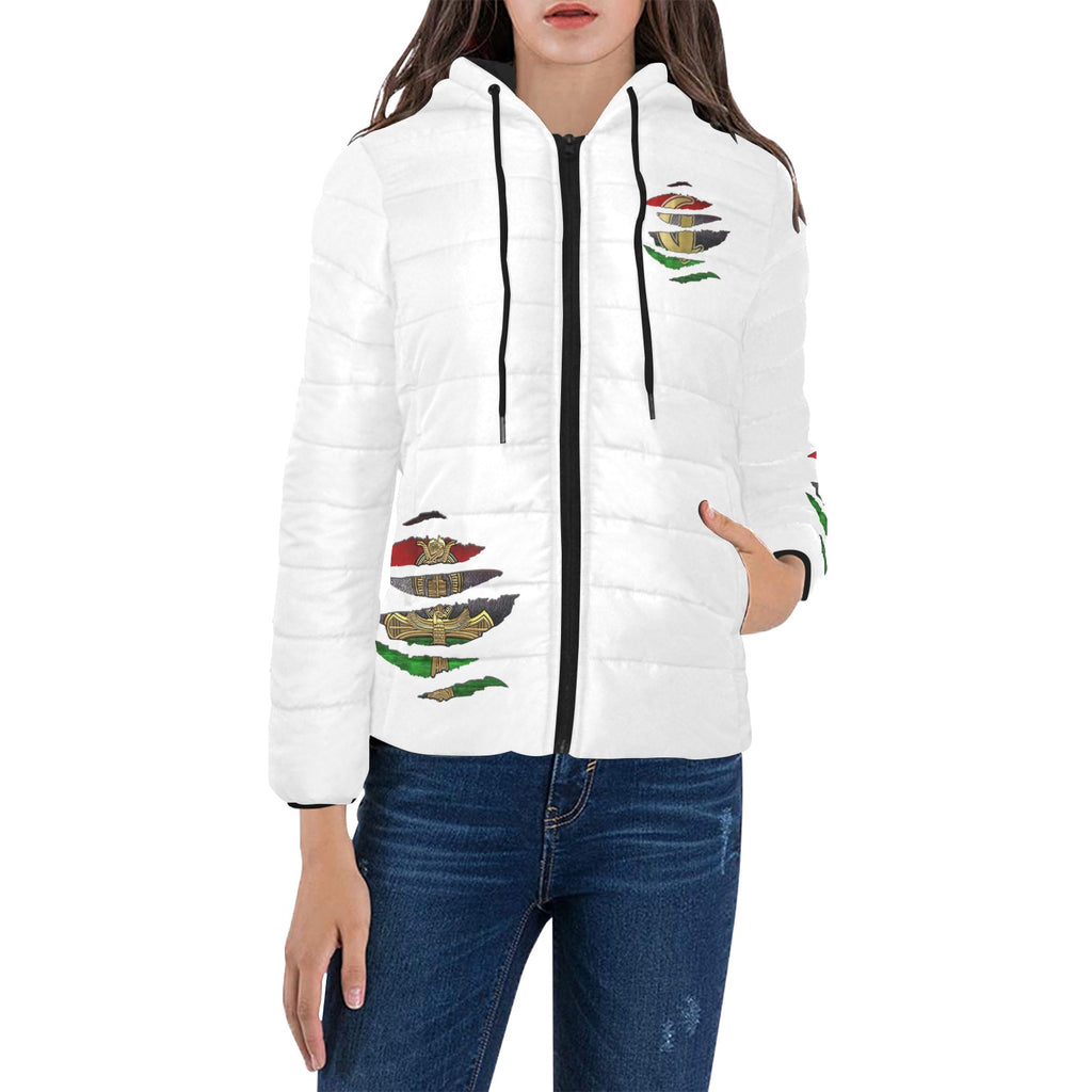 RBG ANKH Women's Padded Hooded Jacket