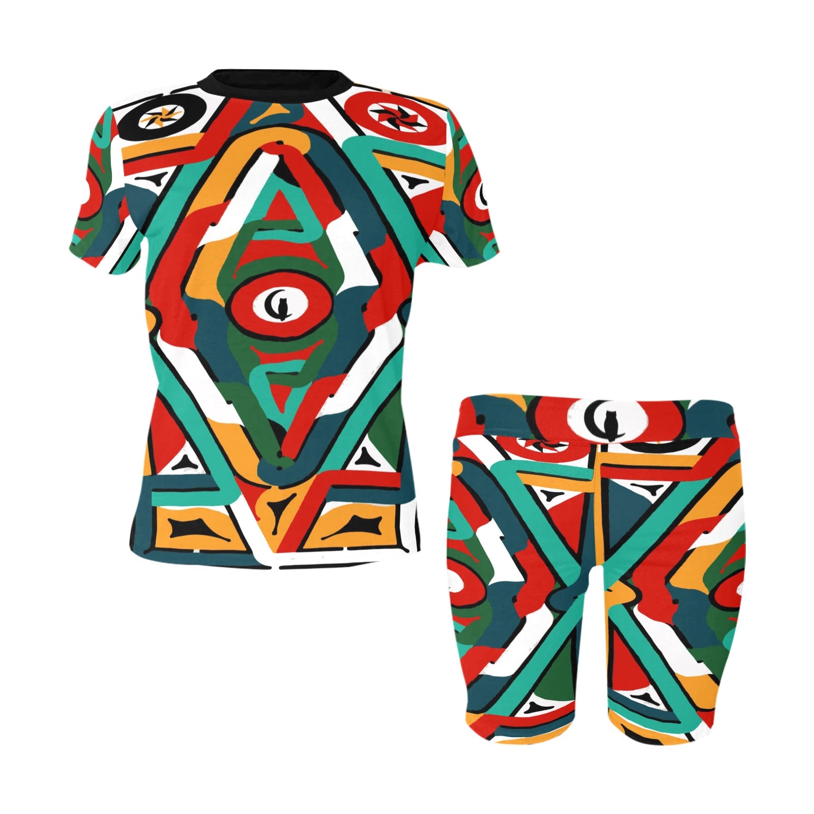 TEMBE ART Women's Short Yoga Set