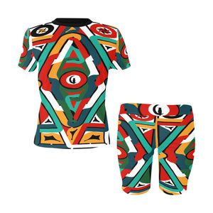 TEMBE ART Women's Short Yoga Set