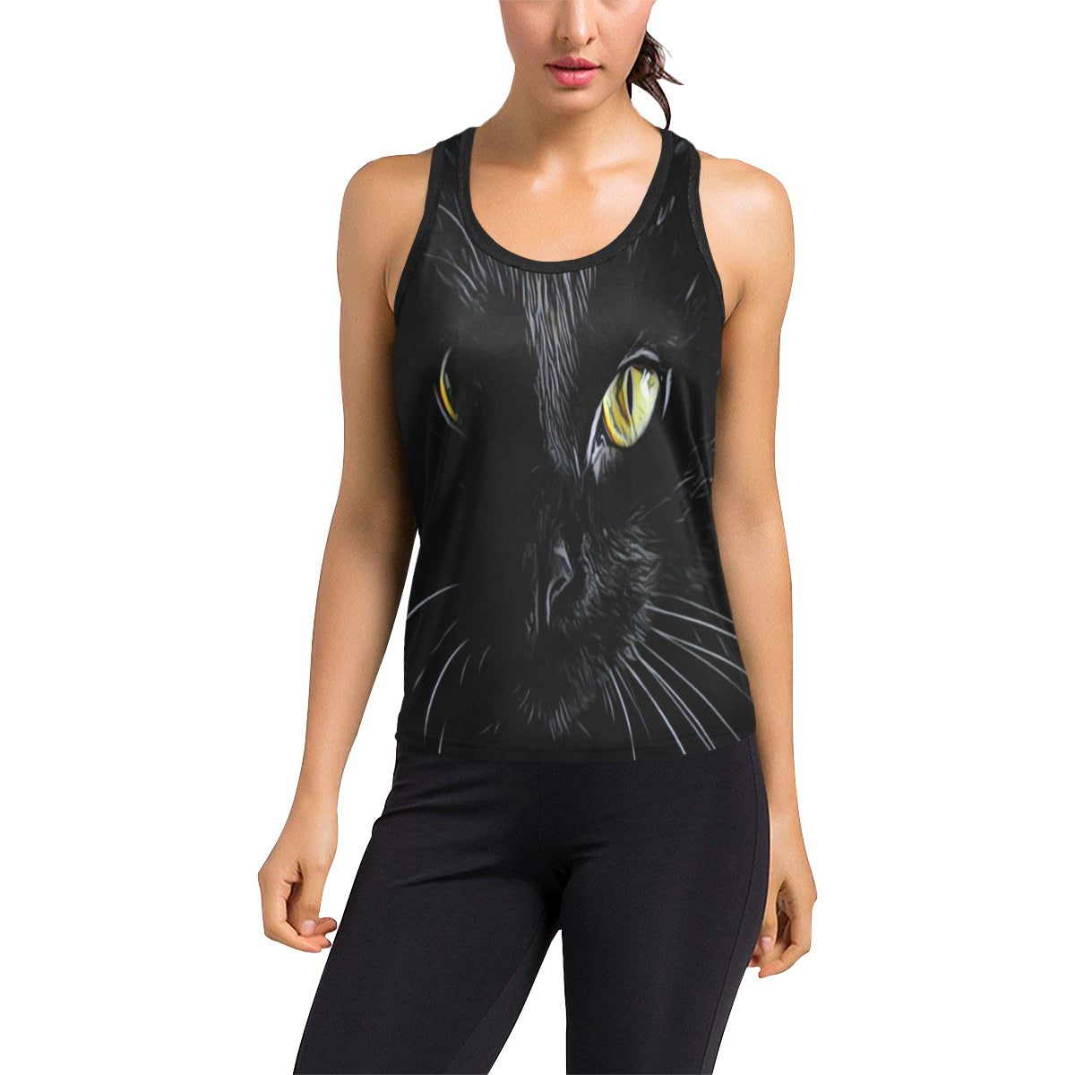 BASTET CAT Women's Racerback Tank Top