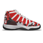 CAMOUFLAGE RED Men's High Top Basketball Shoes