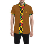 KENTE BUTAN Men's All Over Print Short Sleeve Shirt