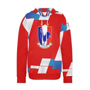 FRANCE Women's Long Sleeve Fleece Hoodie