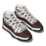 ELEPHANT ORNEMENT Men's High Top Basketball Shoes